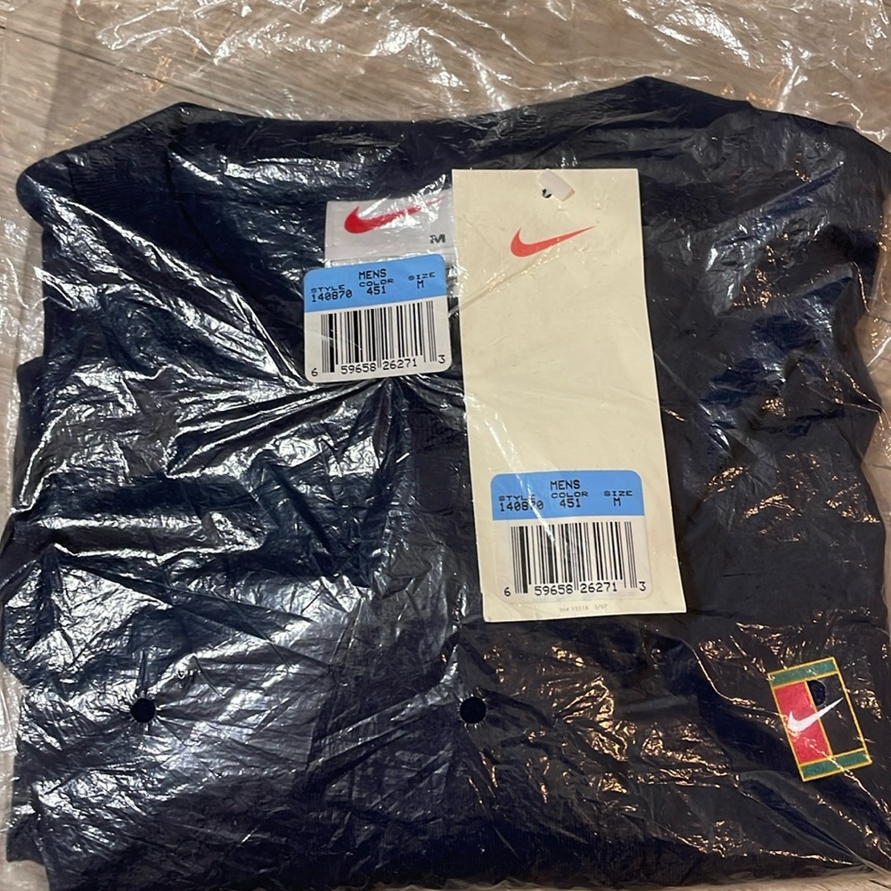 NIKE Mens Size M Navy Vintage Tennis Shirt